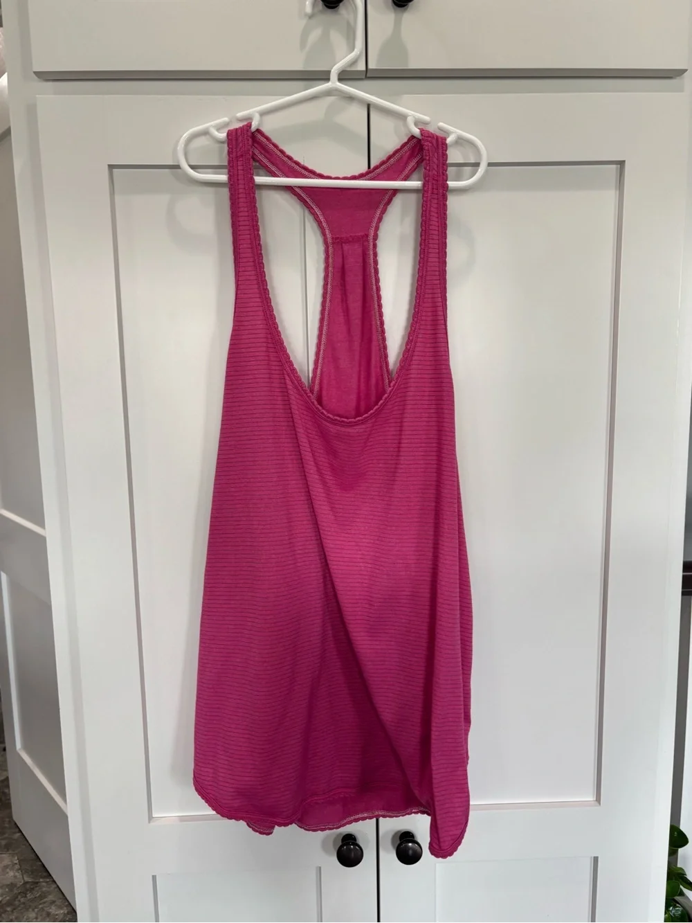 Lululemon Scalloped Racerback Tank Hot Pink & Burgundy 2 Pack Size 10